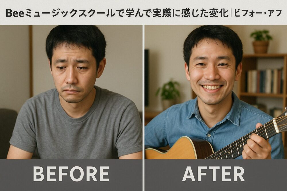 Beeミュージックスクールで学んで実際に感じた変化｜ビフォー・アフター