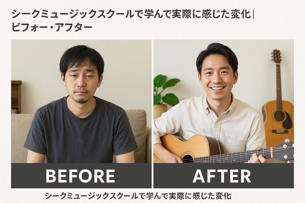 シークミュージックスクールで学んで実際に感じた変化｜ビフォー・アフター