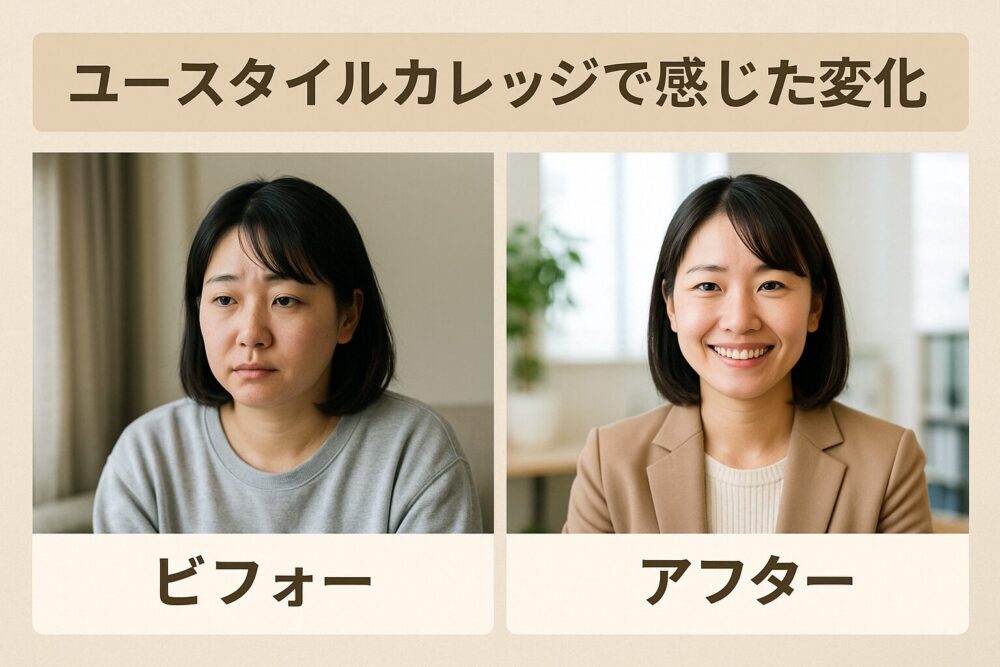 ユースタイルカレッジで感じた変化｜ビフォー・アフター